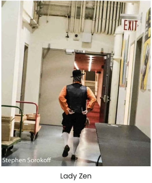 Backstage hallway photo of Lady Zen
